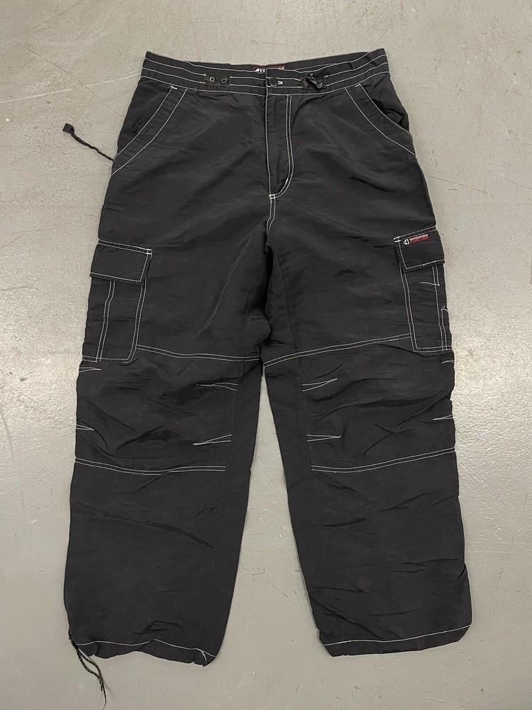 Vintage Y2K Southpole Function Parachute Baggy Nylon Rave Pants Men’s Large