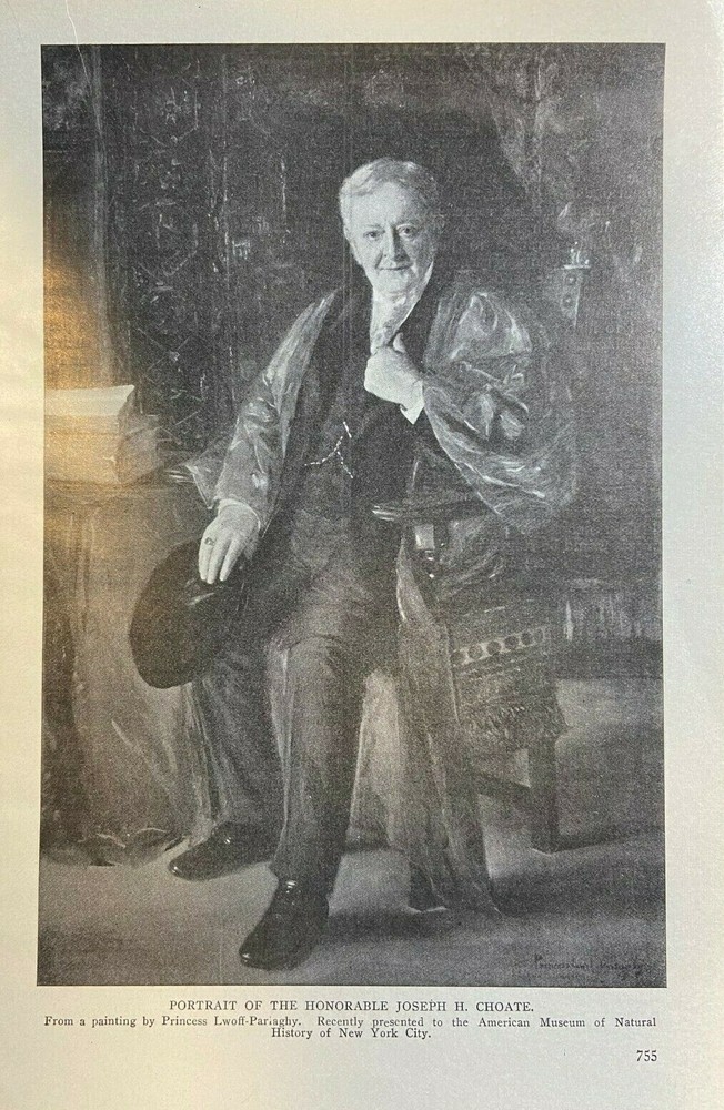 1910 Vintage Magazine Illustration Attorney Joseph H. Choate