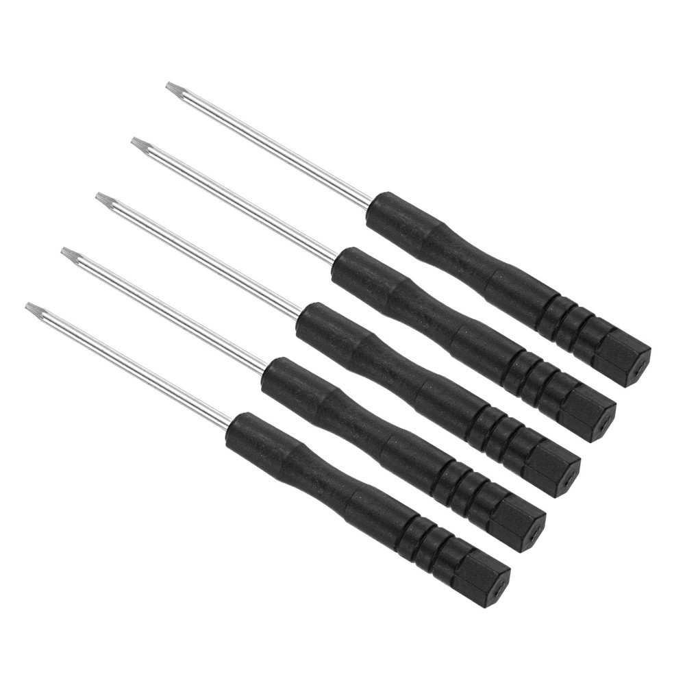 5pcs T5 Torx Screwdriver Set 80mm 6-Point with Anti-Slip Handle