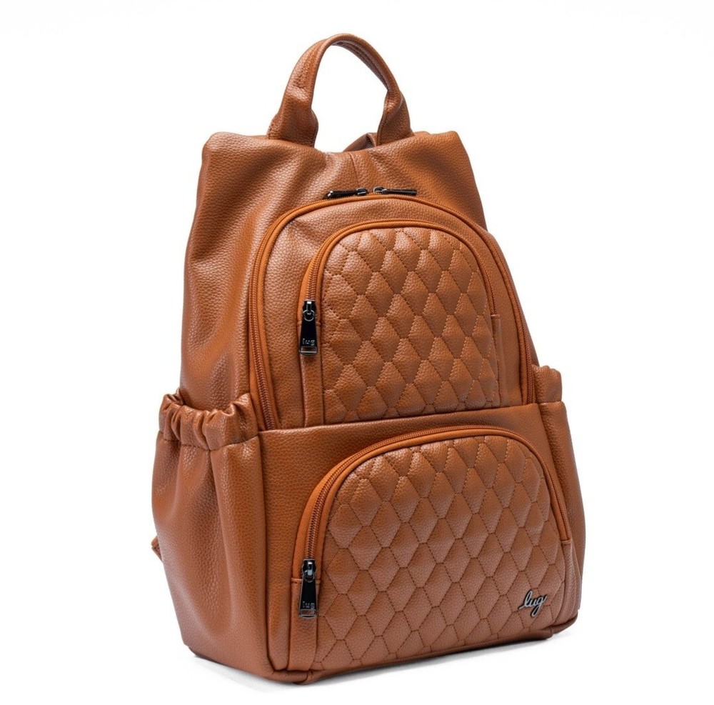 Lug Hatchback Classic VL Backpack in Copper Brown with Dust Bag NWT