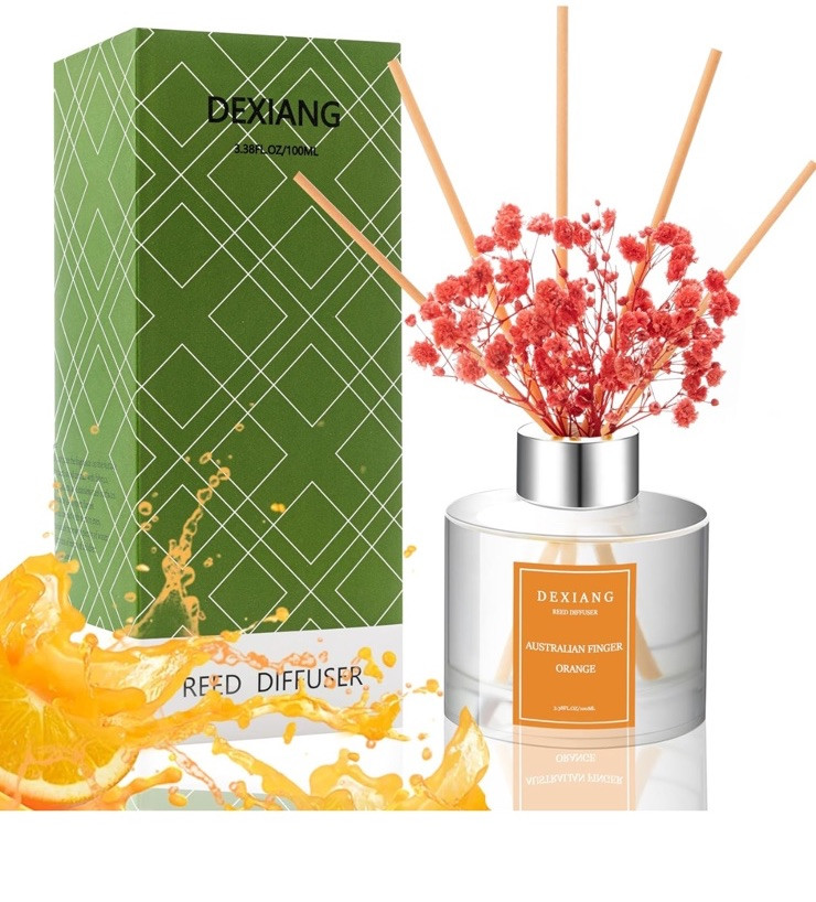 Australian Finger Orange 3.38 fl oz Essential Oil Reed Diffuser Set