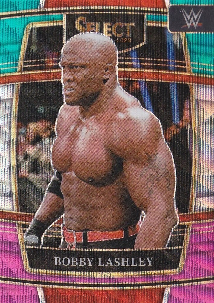2022 Panini Select WWE Concourse Bobby Lashley #83 Tri-Color Prizm Card