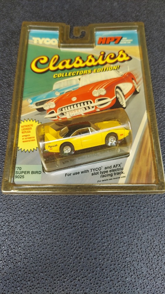 TYCO Classics 70 Super Bird Yellow HP7 Racing Slot Car Collectors Edition 1992