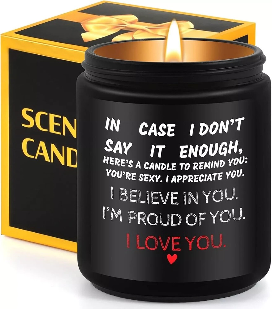 Valentines Day Gift Candles, Wife Romantic Valentine Present For Her I Love You-image