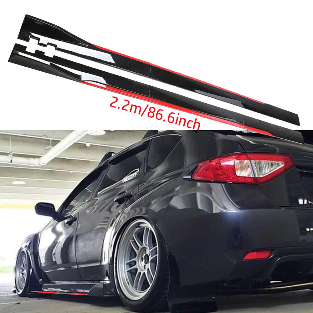 For Subaru WRX STI Impreza Side Skirt Extension Body Kit Splitter Spoiler 2.2 m