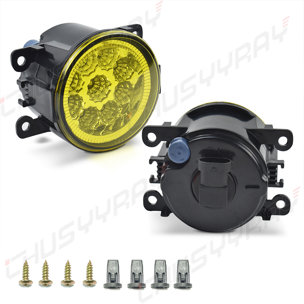Pair For 2015-2018 Subaru WRX LED Front Bumper Fog Lights Lamp w/ Yellow Lens