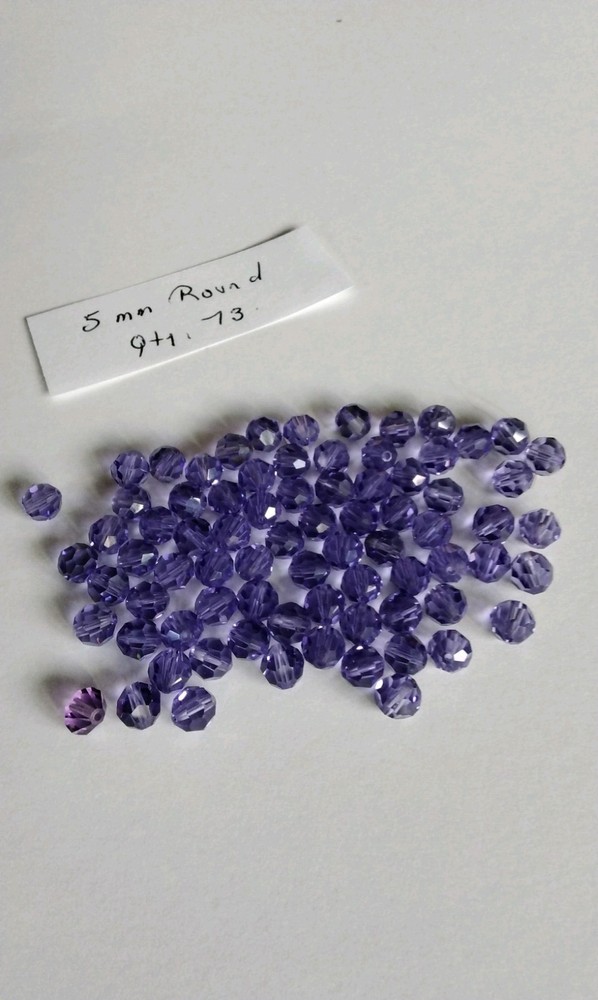 Swarovski 5mm Round Genuine Crystals in Assorted Colors