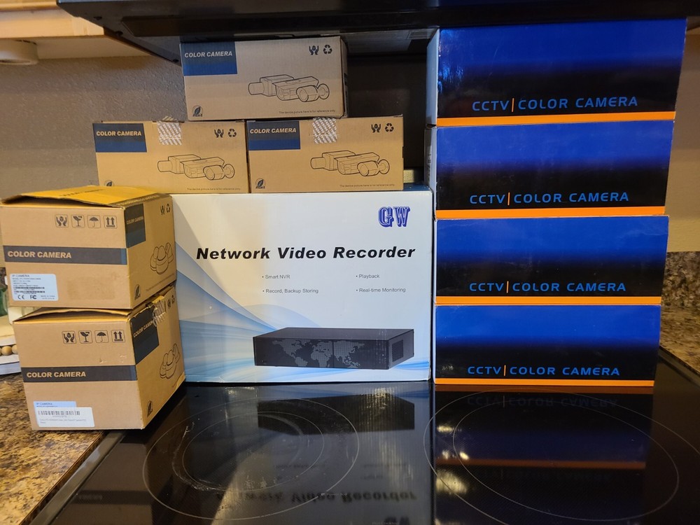 Gw Security Camera System with Built-In Hard Drive for Reliable 24/7 Surveillance