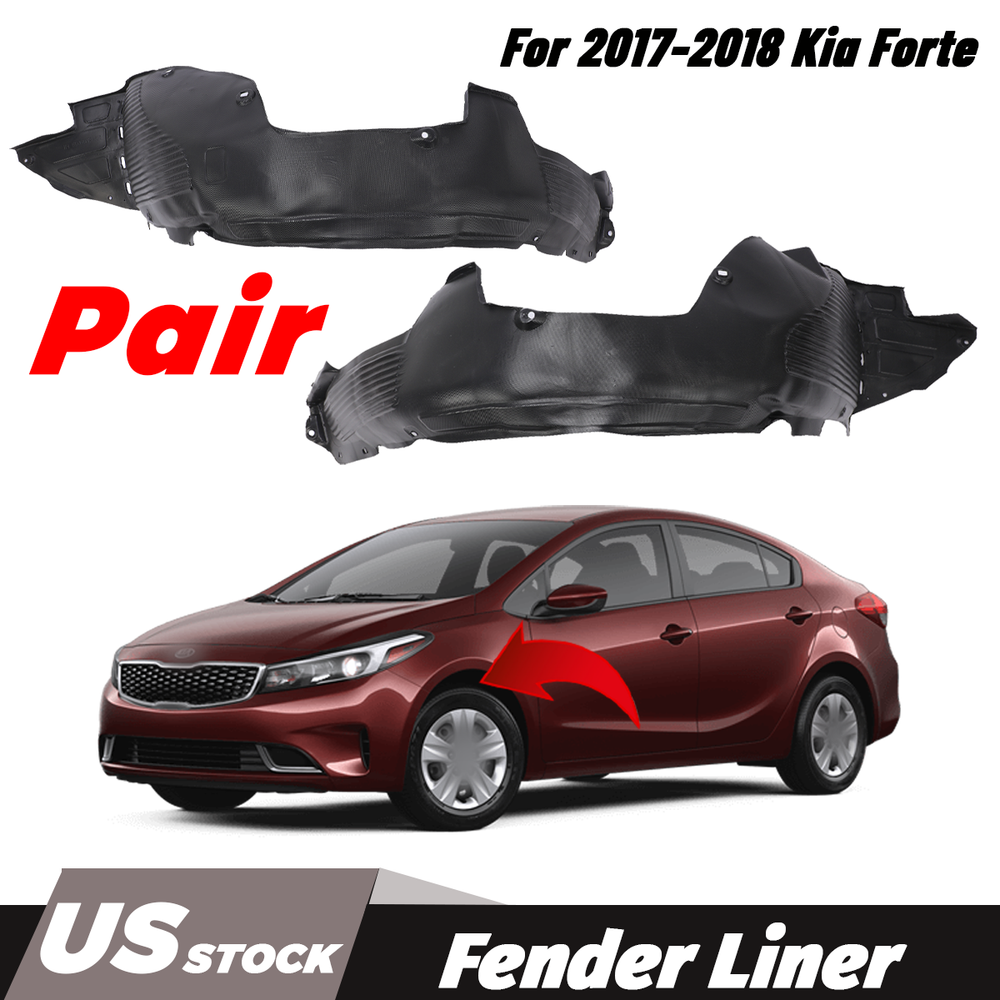2017-2018 Kia Forte Front Fender Liners Pair – Driver & Passenger Side