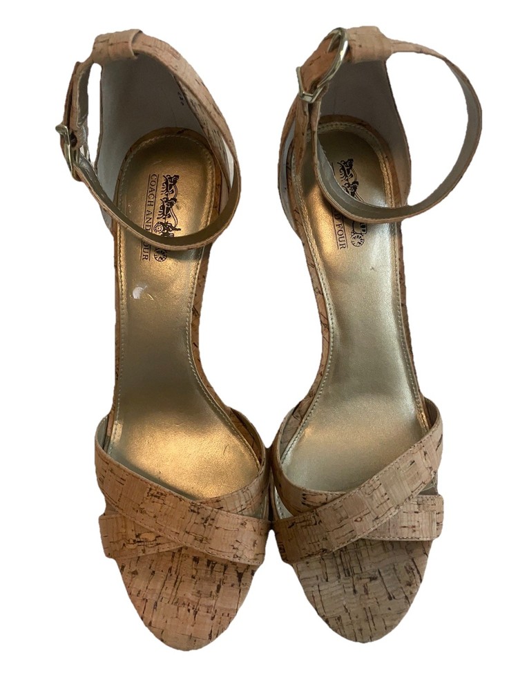 Coach & Four Cork High Heels Size 9 Women's Stylish Comfort