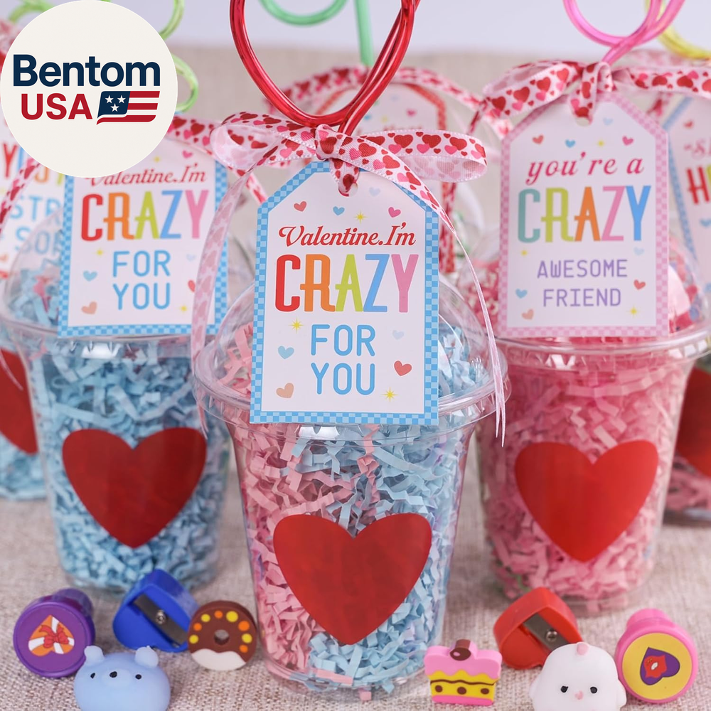 Valentines Day Gifts for Kids - 24 Pack Valentines Day Stationery Gift with Craz-image