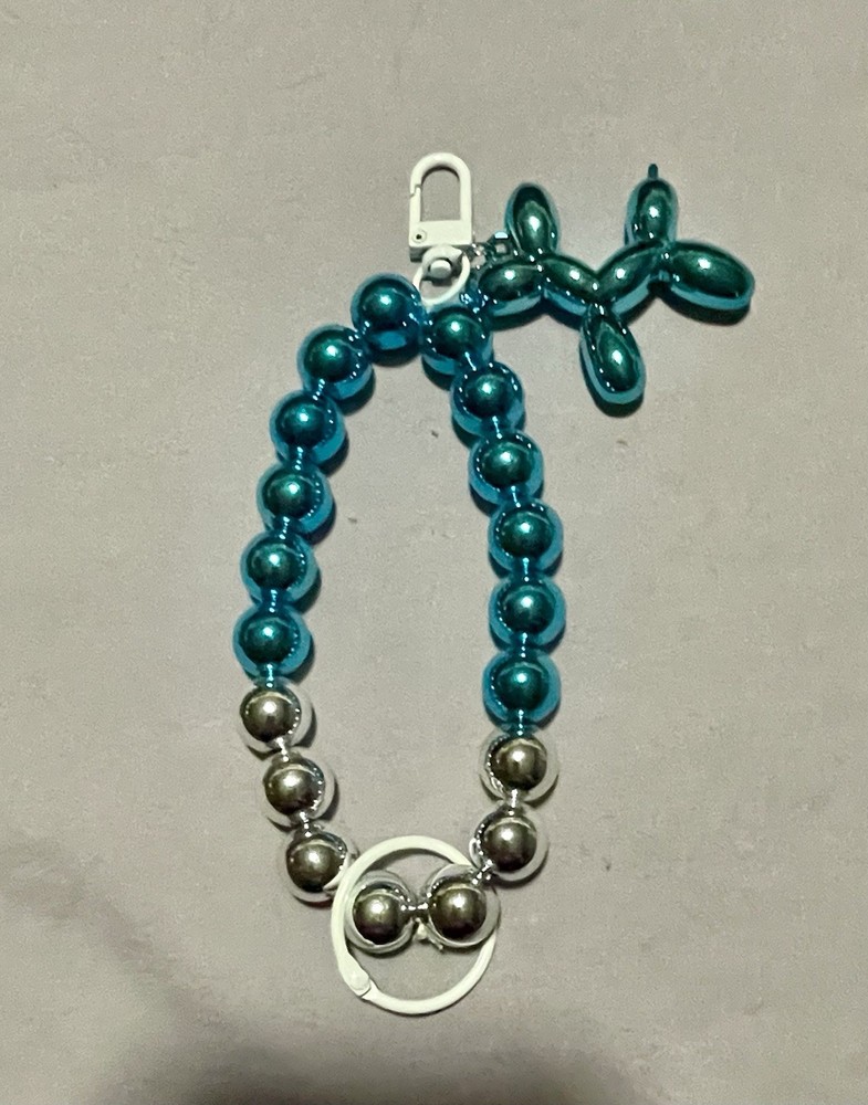 Handmade balloon dog wristlet keychains sold individually