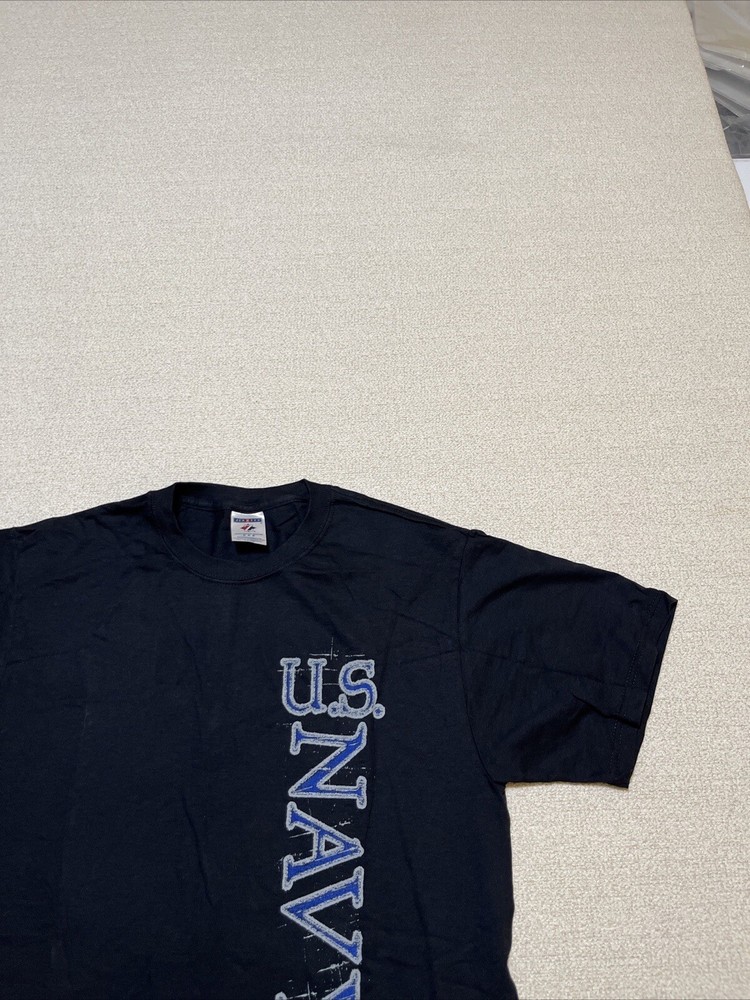 U.S. Navy T-Shirt Medium Multi-Color Death Graphics On Both Sides T-Shirt