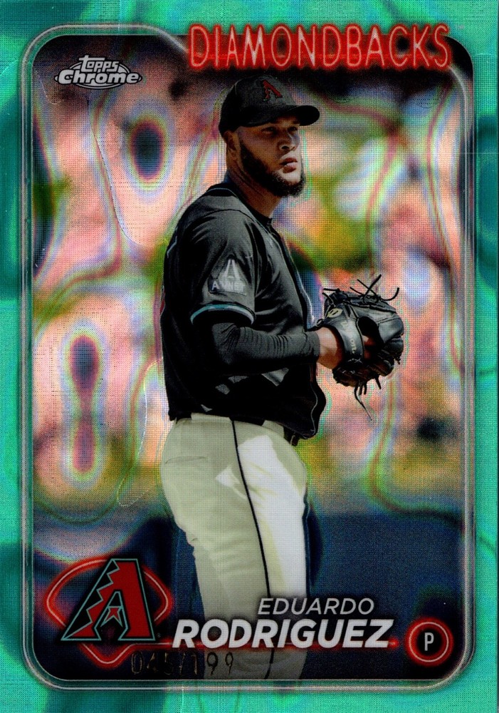 2024 Topps Chrome Eduardo Rodriguez #235 Aqua Lava 045/199