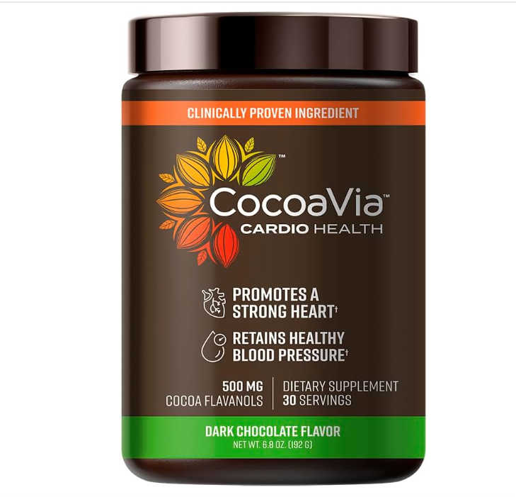Cardio Health Cocoa Powder 30 Servings 500Mg Cocoa Flavanols Support Heart