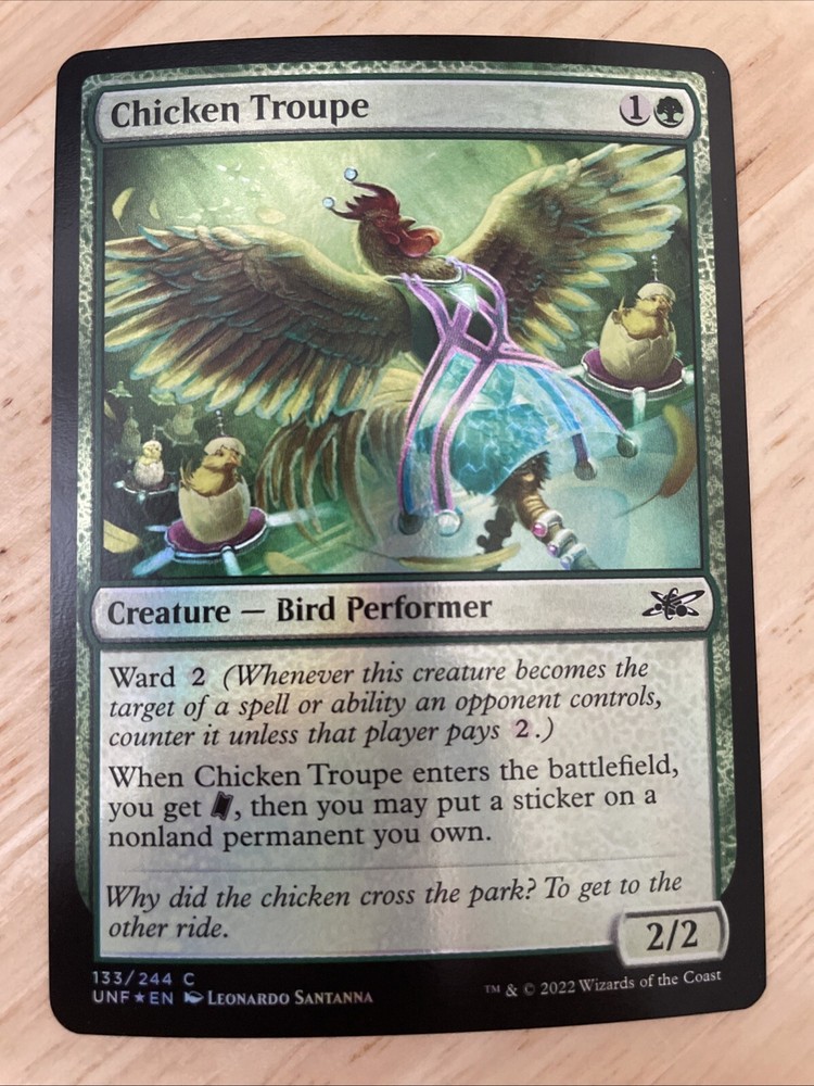 Chicken Troupe Unfinity MTG Foil Card