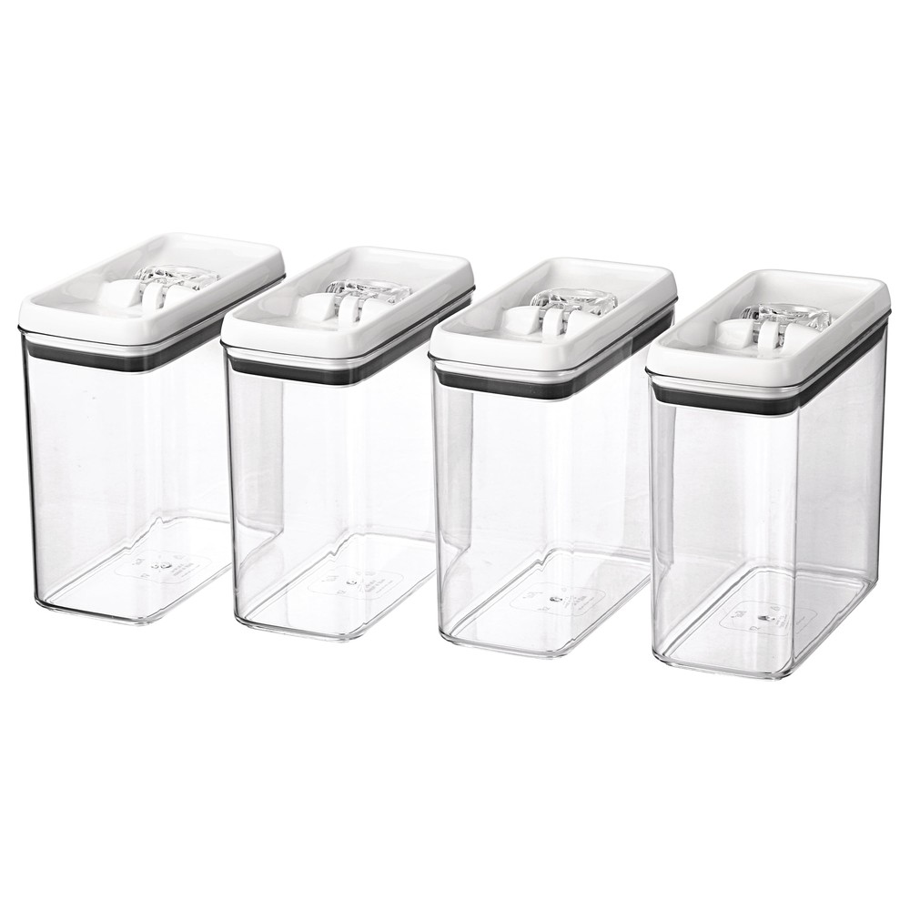 Better Homes & Gardens Canister Pack of 4 - Flip-Tite 11.5 Cup Rectangular