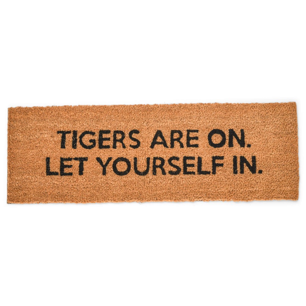 47th & Main 38x10-Inch Tigers Design Coir Door Mat