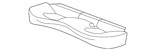 Genuine GM Light Titanium Rear Seat Cushion Cover 25909192