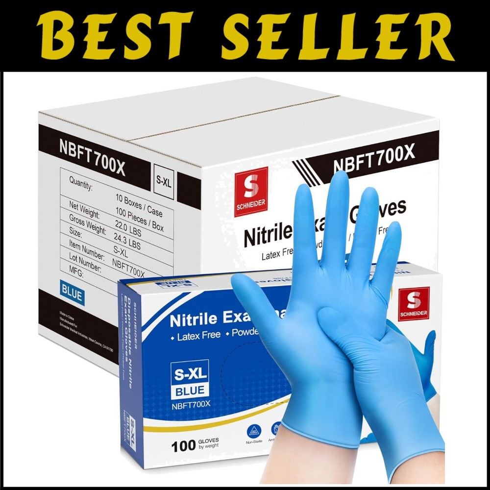 Ultra Strong 4 Mil Nitrile Exam Gloves for Sensitive & Versatile Use