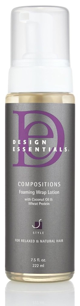 Design Essentials Foaming Wrap Lotion, 7.5 oz – For Relaxed & Natural Hair