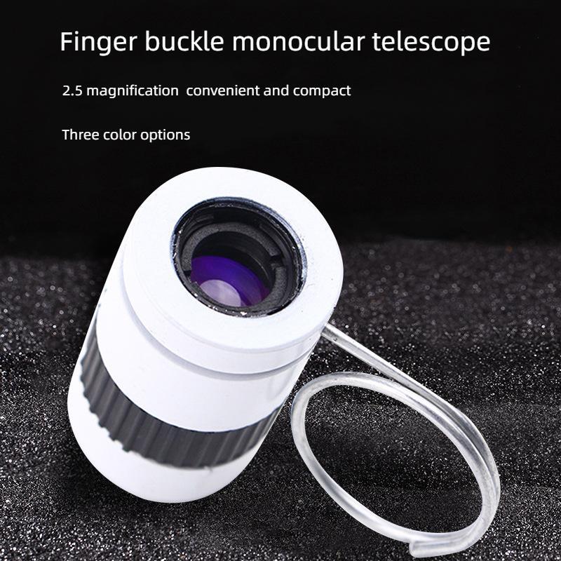 2.5x Zoom Mini Pocket  Monocular Telescope Hunting Plastic Multicolor Lightweigh