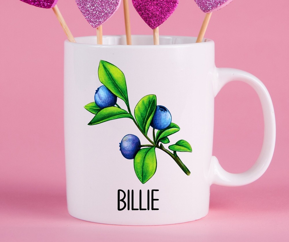 Personalized Blueberry Mug Blueberry Gift Ideas Blueberry Cup Gifts For