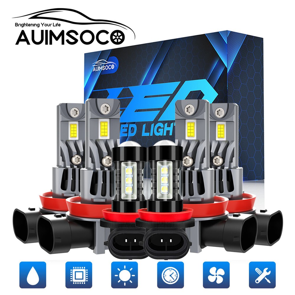For Ford Transit Connect 2014-2023 LED Headlight High&Low Light Fog Bulbs White