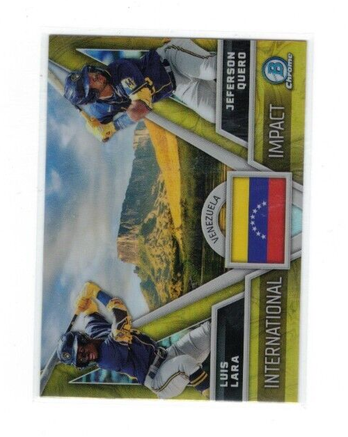 2024 Bowman Chrome International Impact RC Jeferson Quero & Luis Lara #II-9