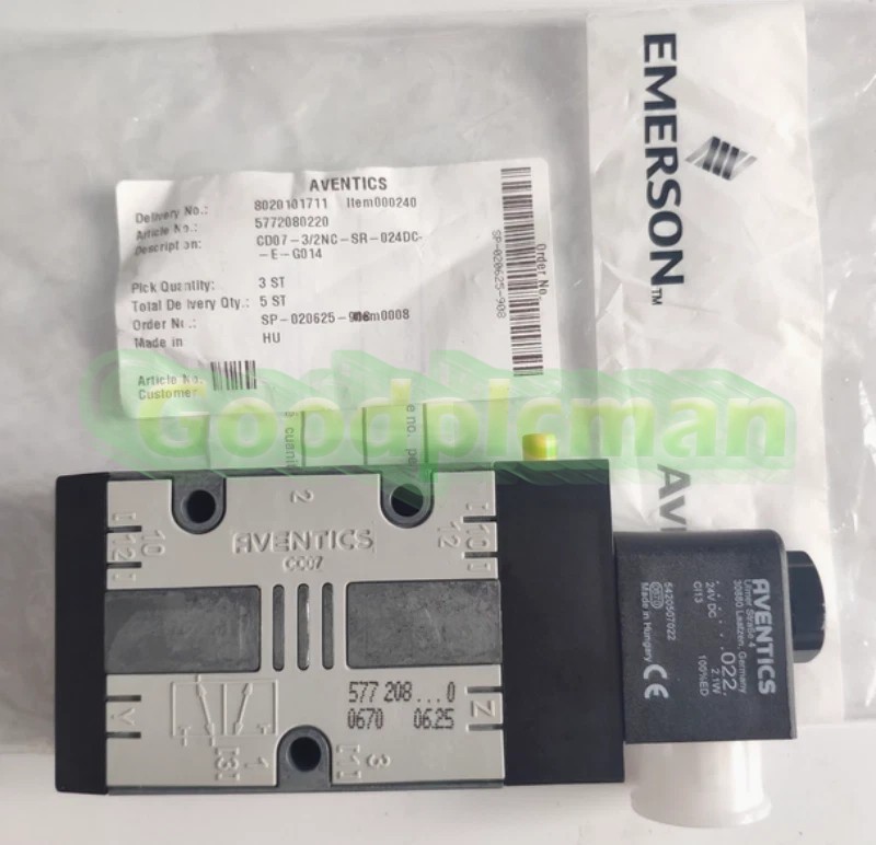 1PCS NEW AVENTICS Reversing Valve 5772080220 24VDC Solenoid Valve Free delivery