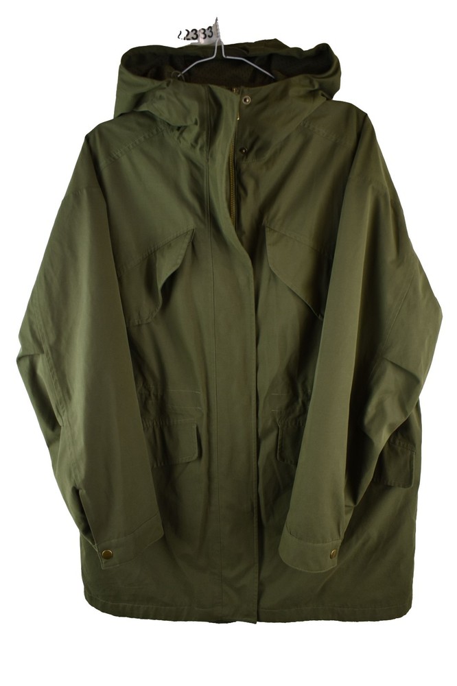 MARKS AND SPENCER Green Windbreaker Jacket size Uk 14 Womens Full Zip Casual