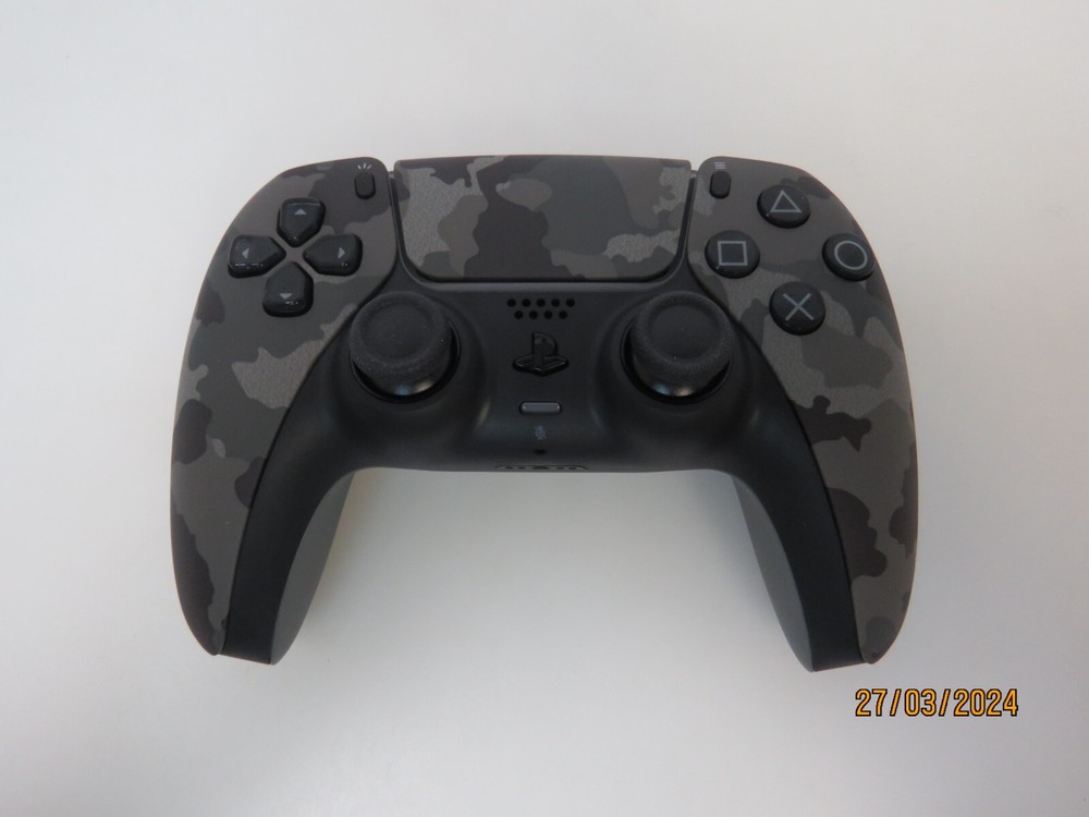 PlayStation 5 DualSense Wireless Controller in Grey Camouflage Design - UGC-NB Model