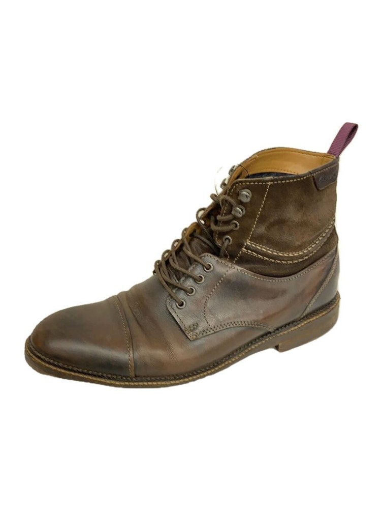 Clarks Lace-Up Boots/26.5Cm/Brw/Leather 535