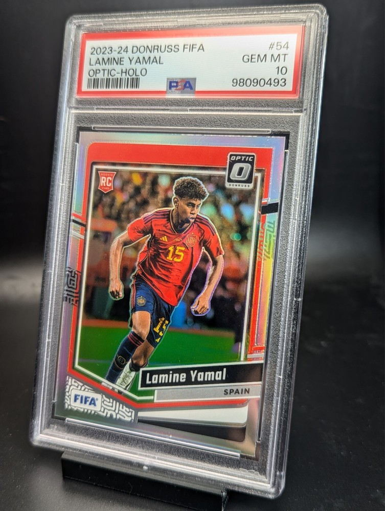 2023-24 Donruss FIFA #54 Lamine Yamal Optic Holo Spain RC PSA 10