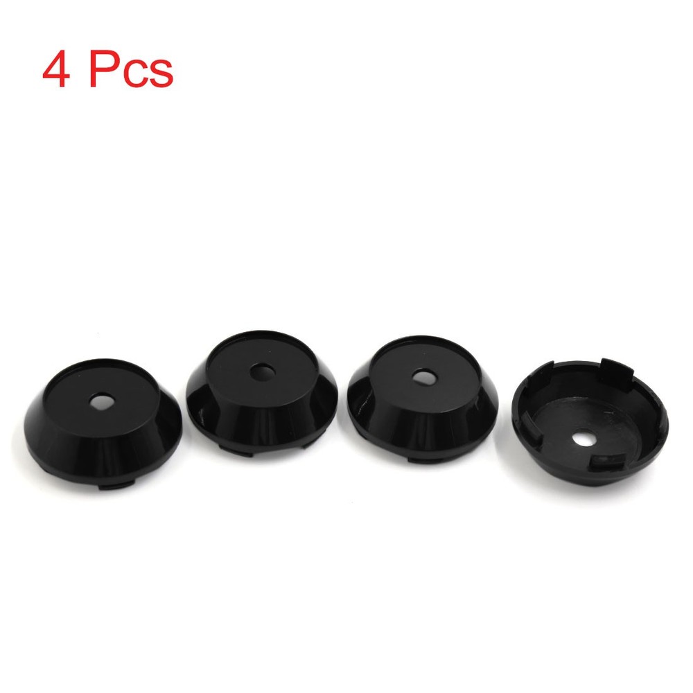 4pcs Black 65mm 5-Clip Wheel Hub Cap Cover for Car Wheels