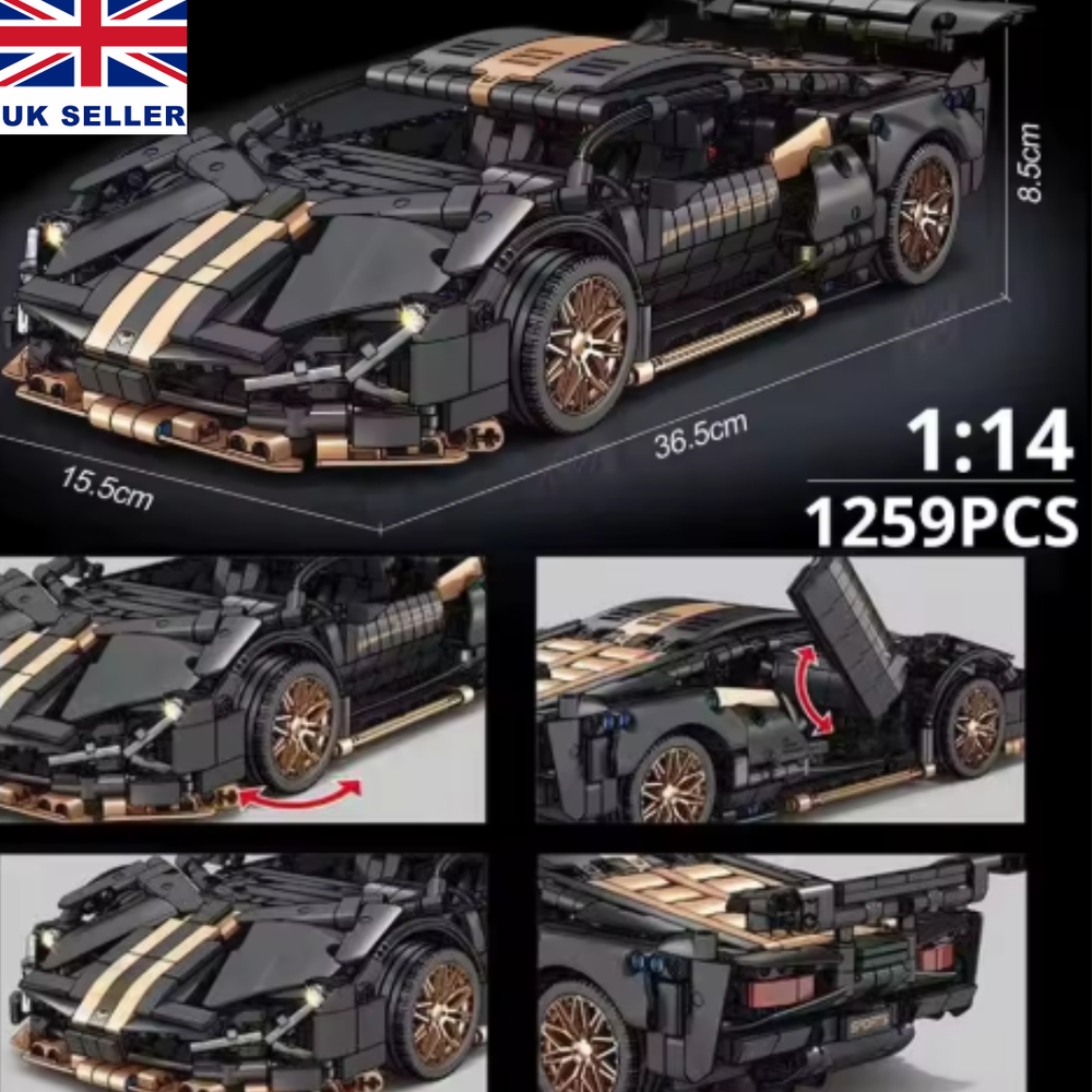 Technical Racing Sport  Lamborghini Car Model Building (Blocks Mechanical)