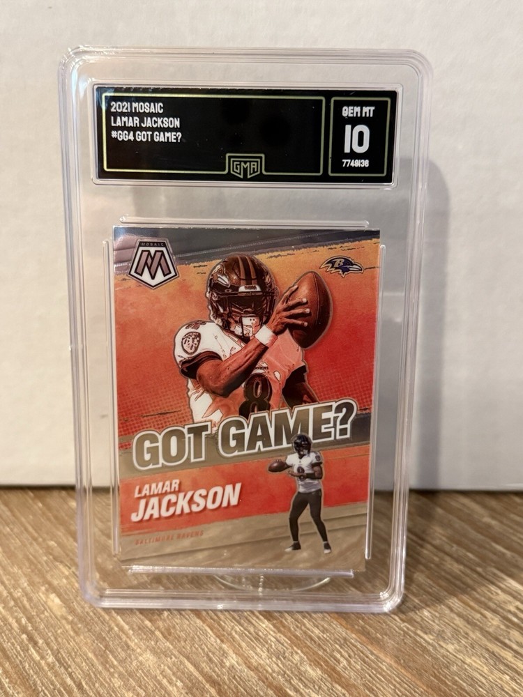 2021 Panini Mosaic - Got Game? #GG-4 Lamar Jackson GEM MINT 10