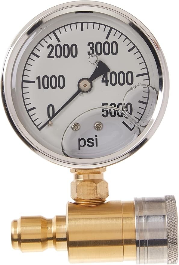 5000 PSI Northstar Pressure Washer Gauge with 3/8in Fitting  