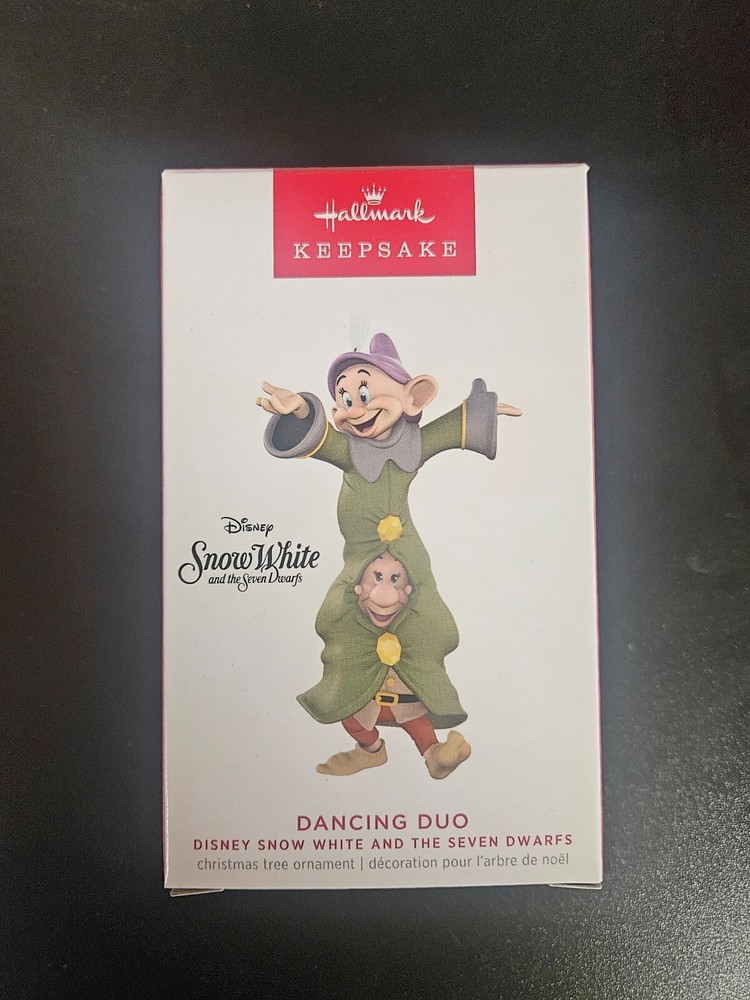 2023 Hallmark Ornament Snow White And The Seven Dwarfs Dancing Duo NIB