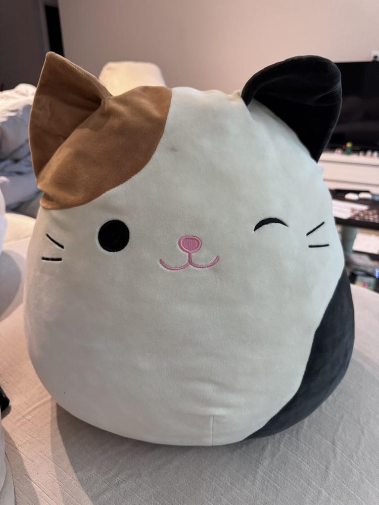 Squishmallow Cameron Cam The Calico Cat 16” - 1 Open Eye WINK Plush RARE