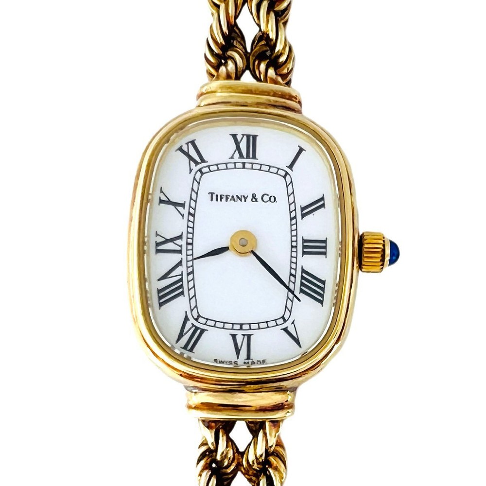 TIFFANY Co. Tiffany Co. Watch 14K YG Solid Gold Twist Breath Quartz