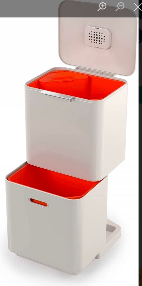 Joseph Joseph Totem Max Waste & Recycling Bin (Stone) - 60 Litre 60 Litre (H32 x