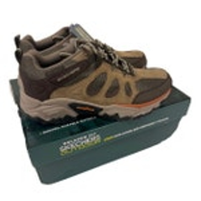 Skechers Mens Hiking Shoe Relaxed Fit Terraform, Brown, 10