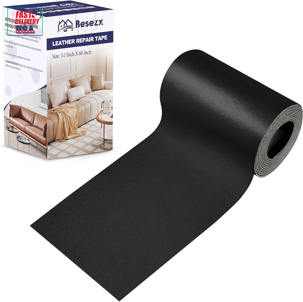 Leather Repair Patch Tape Kit, Self Adhesive Leather Repair for Furniture, Couch