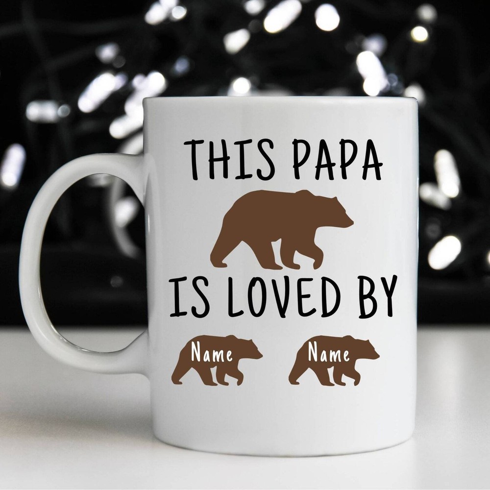 This Papa Is Loved By Fathers Day Birthday Gift Mug Personalized Mug Coffee For