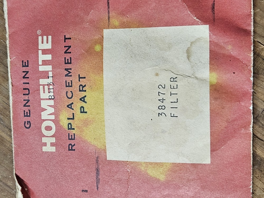 NOS Homelite Air Filter Element Replacement Part #38472