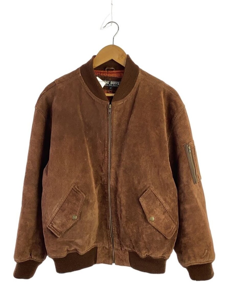 Leather Jacket Blouson/Free/Pig Leather/Brw 5599