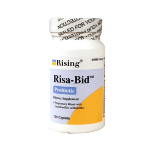 Rising Risa-Bid Probiotic Caplets Dietary Supplement Proprietary Blend 100 Count
