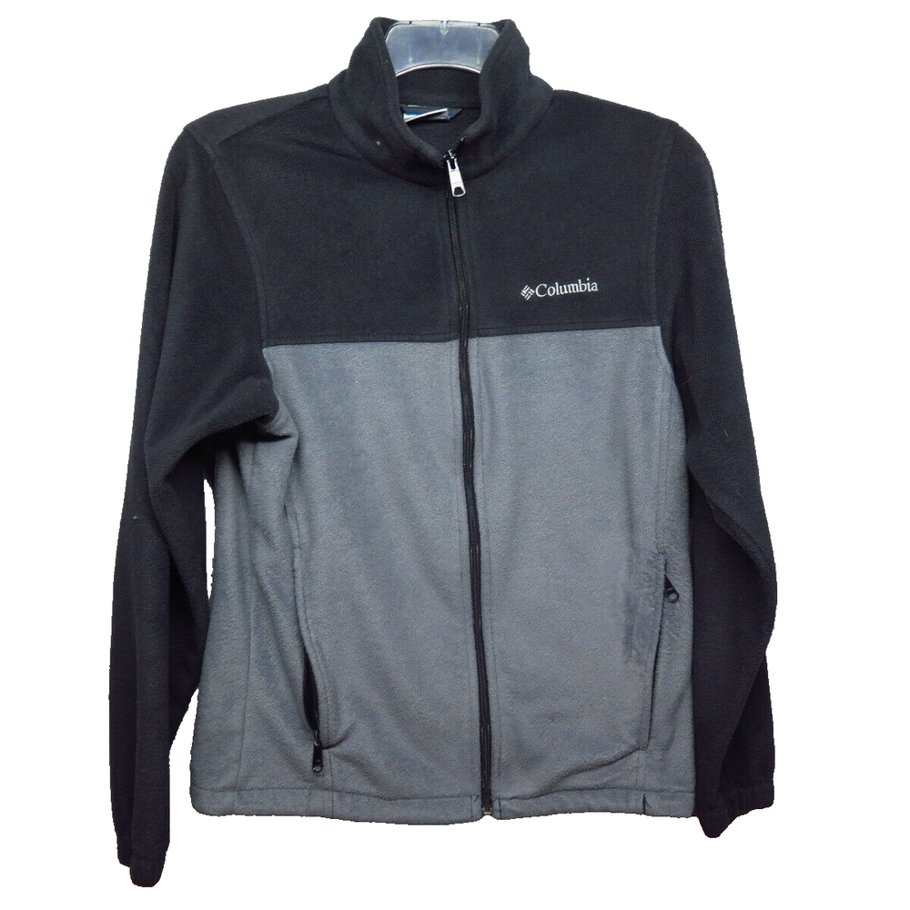 Columbia Men's Gray Fleece Jacket in Size S – Soft & Warm Layering Essential