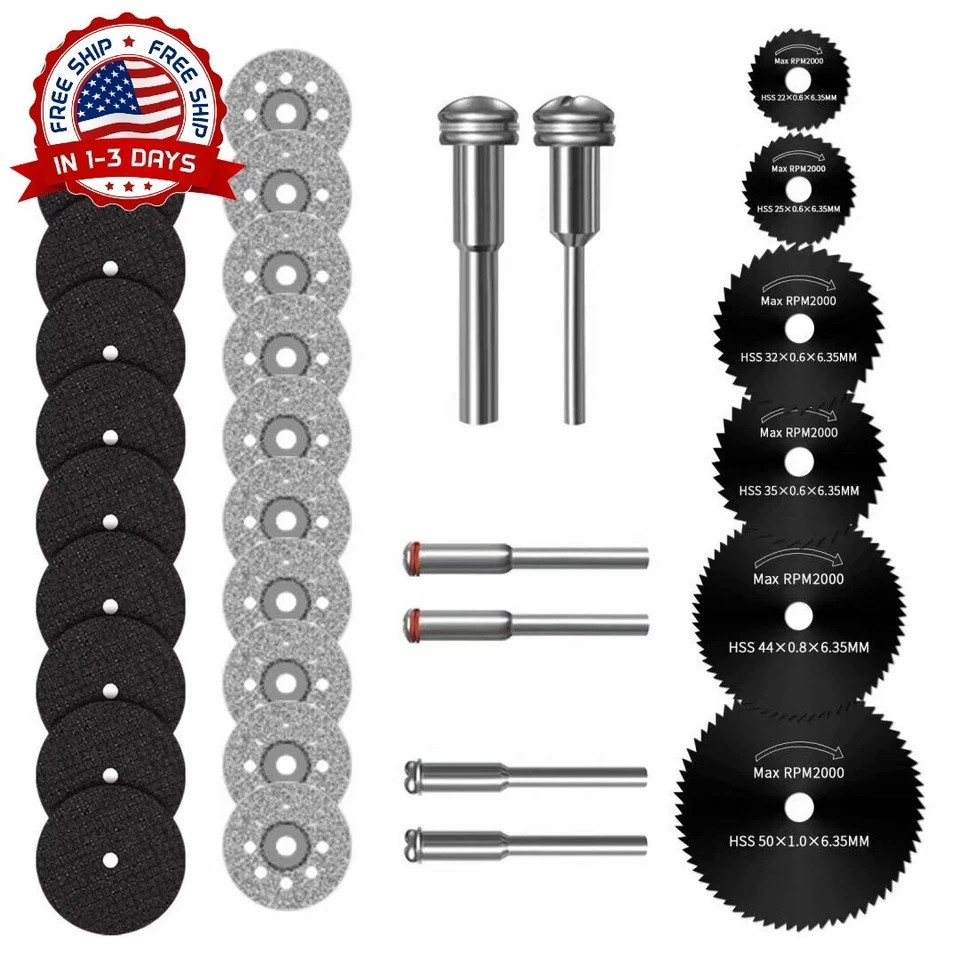 Cutting Discs for Dremel Rotary Tool Can Cutting Wood/Metal/Plastic/Glass/Stone